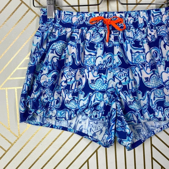 Lilly Pulitzer Run Around Luxletic Short in Bomber Blue Get Trunky Size US XS - Picture 4 of 9